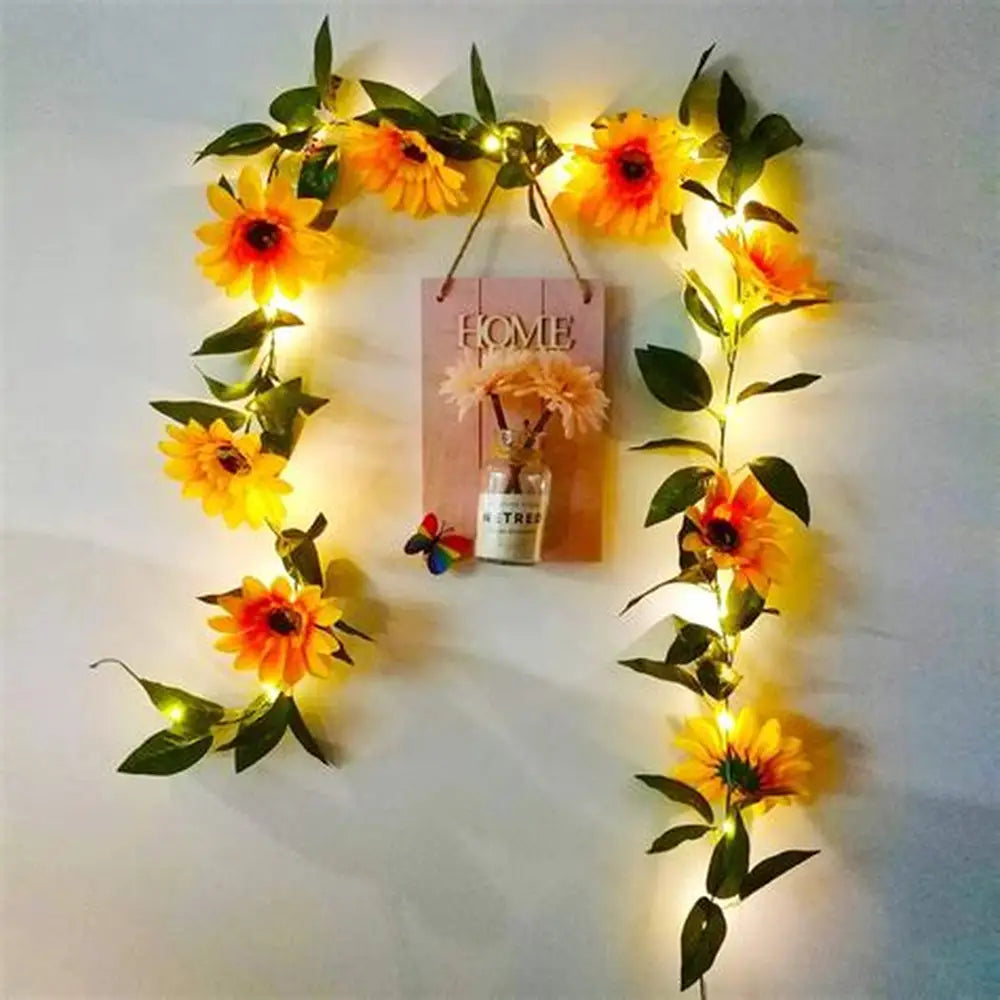 Sunflower LED String Light Wall Décor