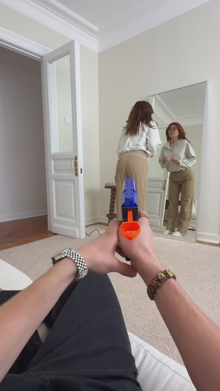 Dart Gun Toy with 10 Soft Foam Bullets – Safe Shooting Blaster for Kids with Suction Darts & Foam Bullets