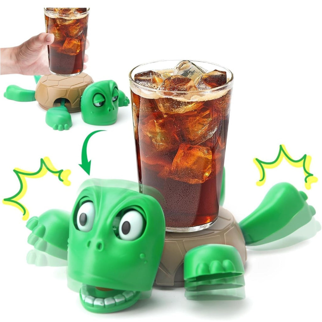 Tortoise Cup Holder – Fun and Creative Animal Drink Stand for Glasses, Cups, and Beverages