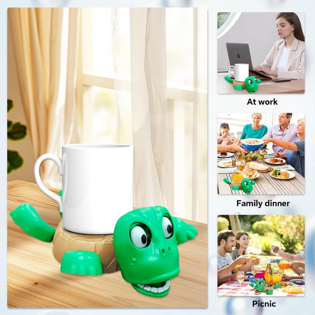 Tortoise Cup Holder – Fun and Creative Animal Drink Stand for Glasses, Cups, and Beverages
