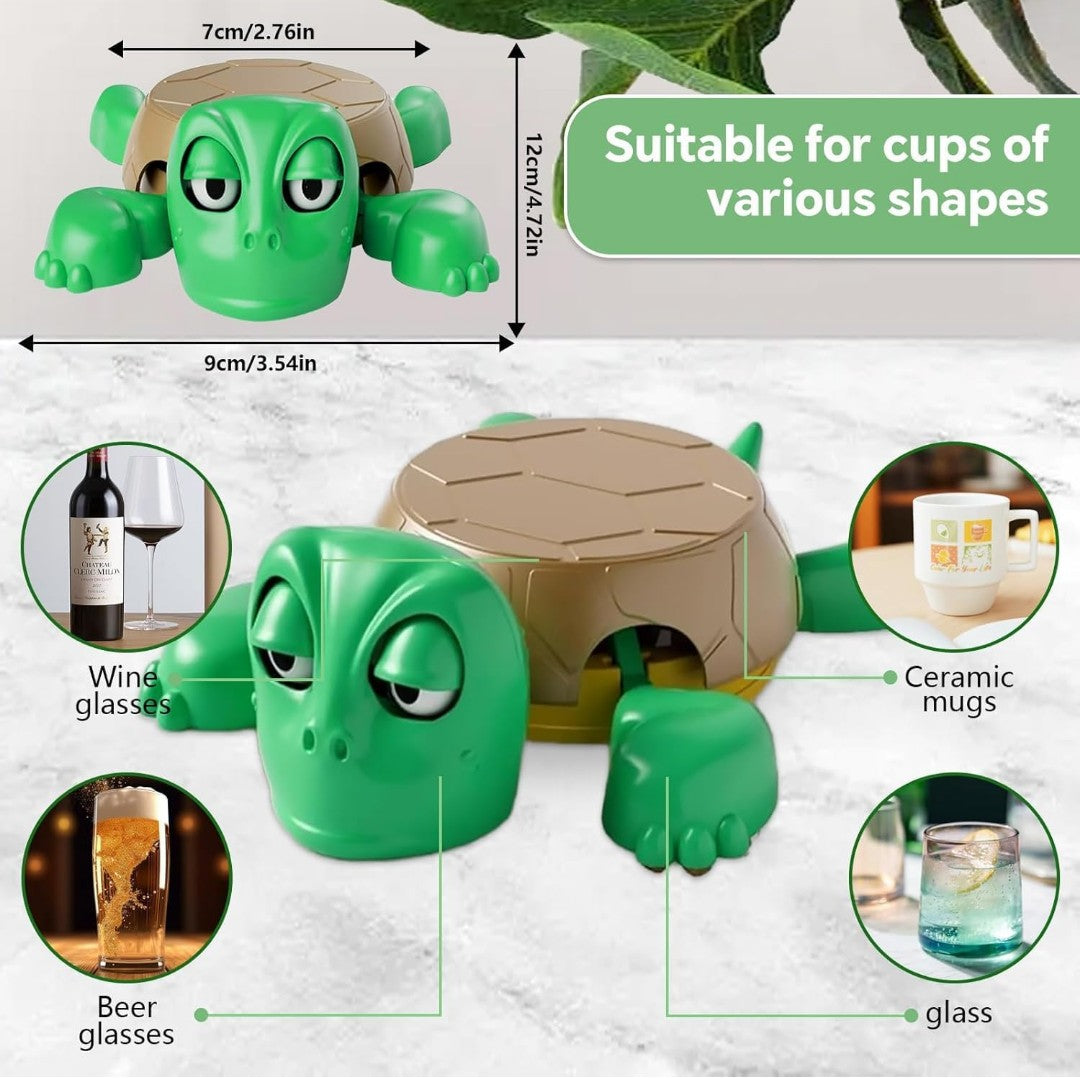 Tortoise Cup Holder – Fun and Creative Animal Drink Stand for Glasses, Cups, and Beverages