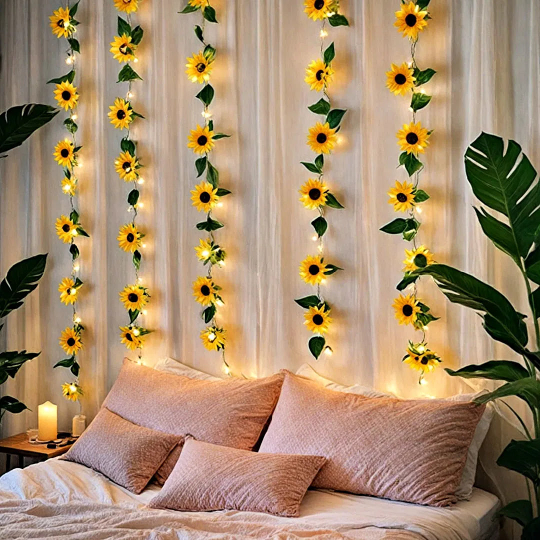 Sunflower LED String Light Wall Décor